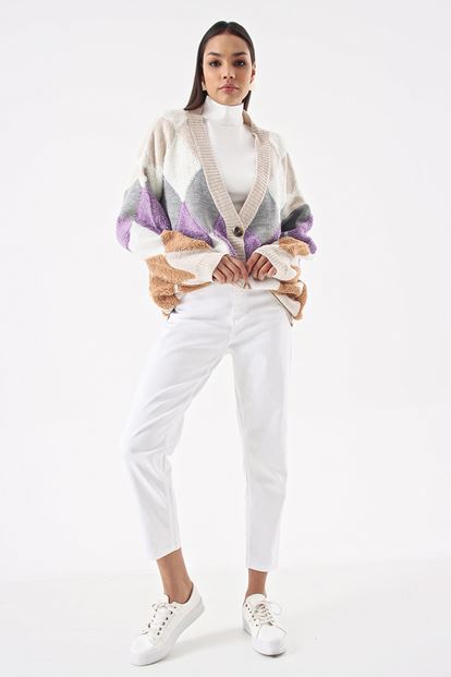 Krem Baklava Desen Hirka