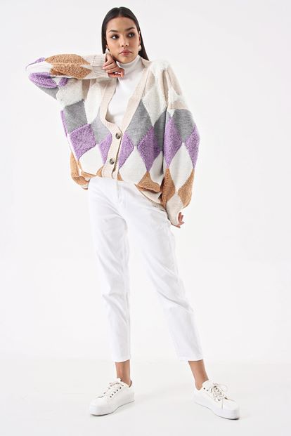 Krem Baklava Desen Hirka