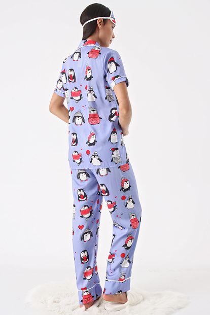 Lilac Patterned 5s Pajamas Team