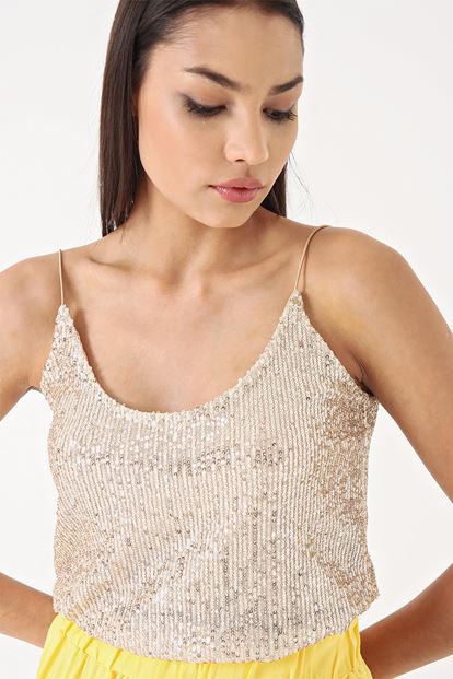 Yellow Pants & Sequins Tops Team