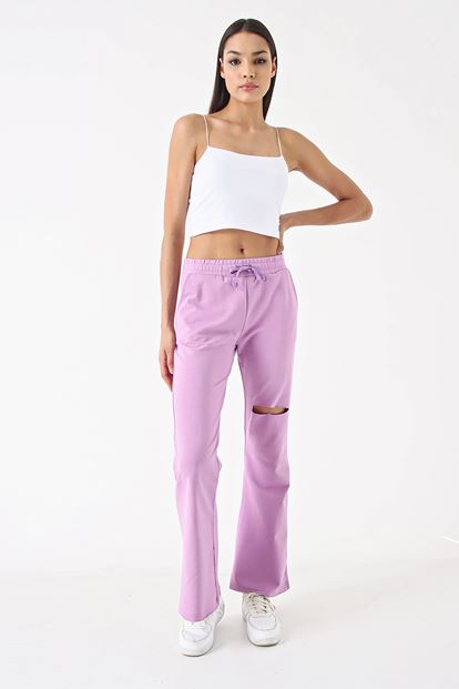 Lila Torn Detailed Tracksuit Alti