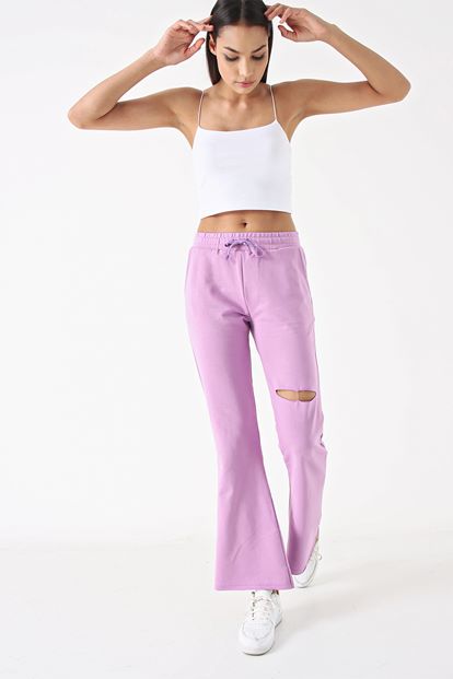 Lila Torn Detailed Tracksuit Alti