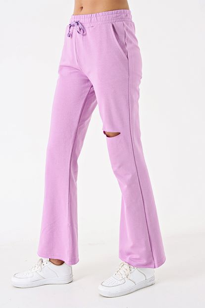 Lila Torn Detailed Tracksuit Alti