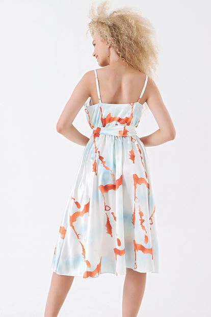 Green rope hanging dress