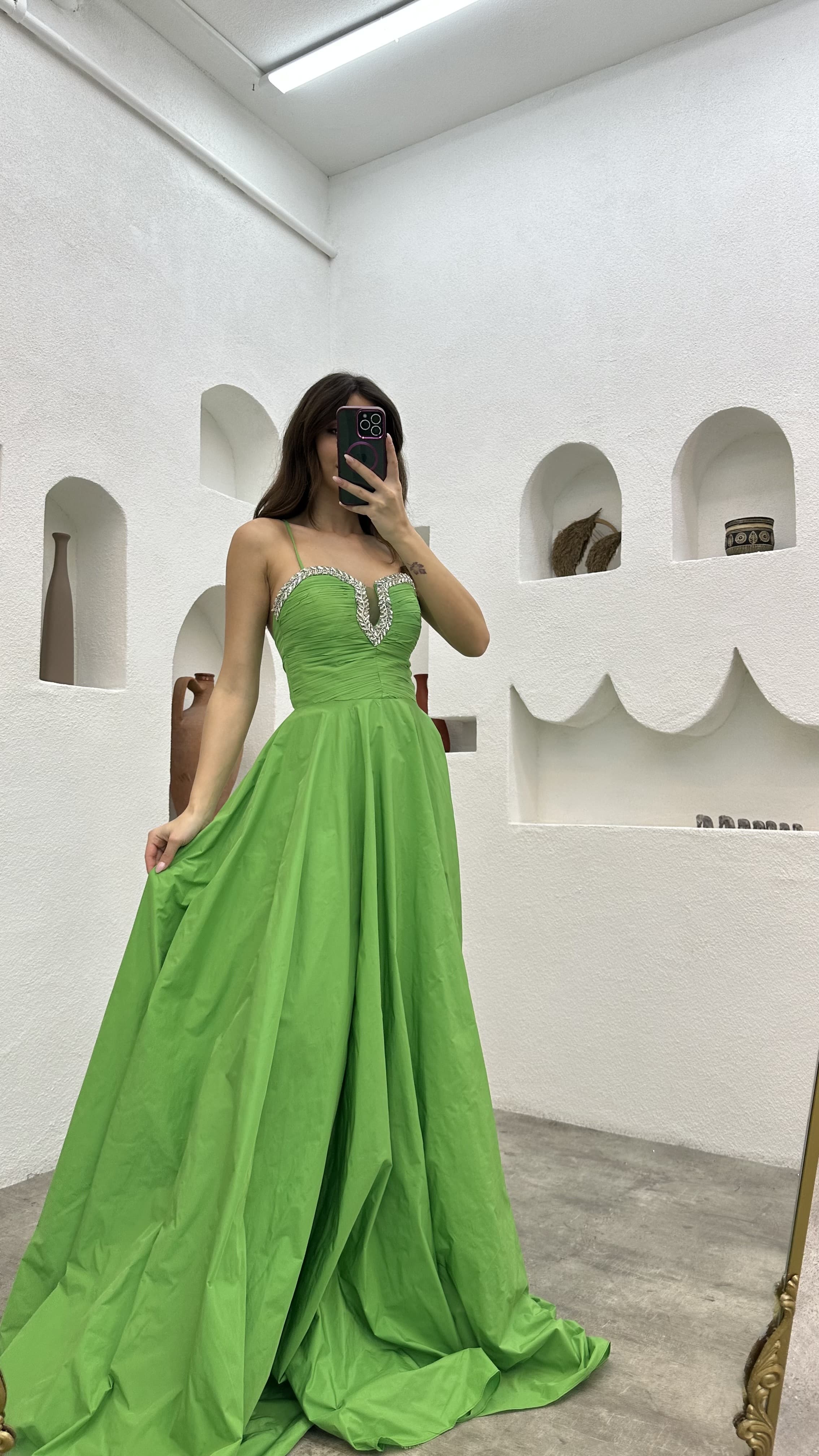 slim fit dress slacks WATER CLUB GREEN ROPE TERRY DRESS [FINAL SALE] – Luibelle main image 0