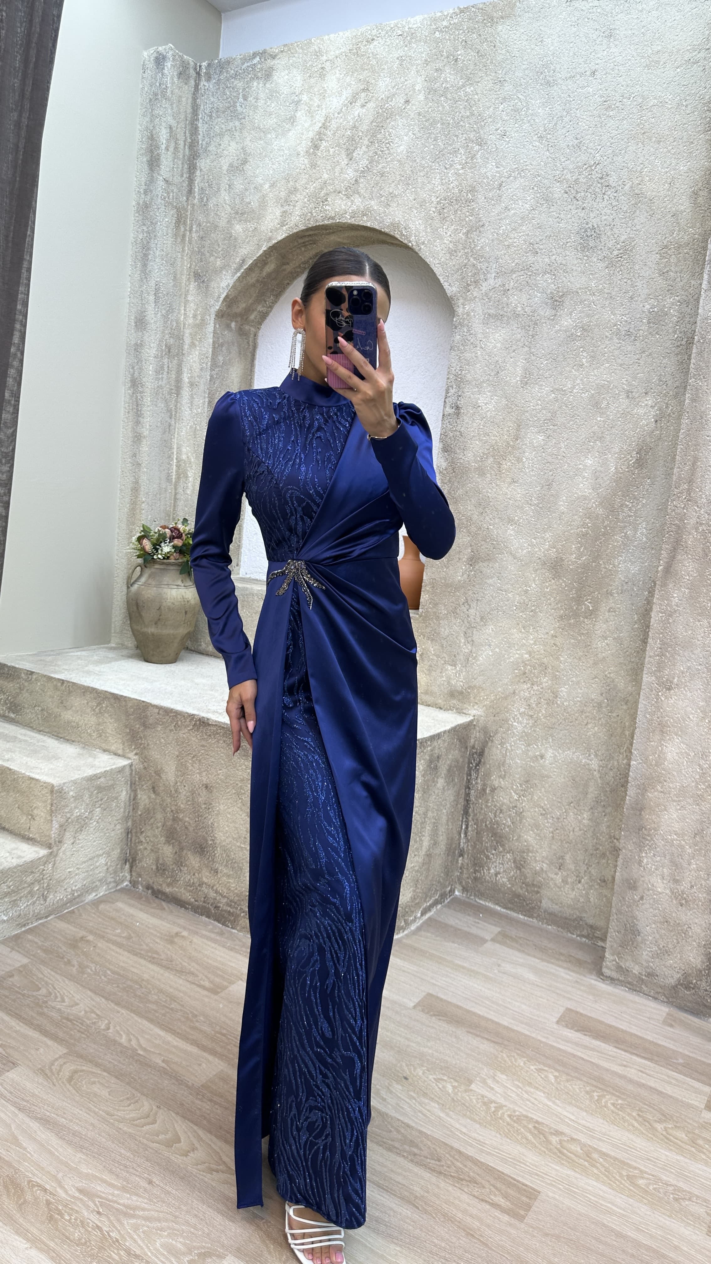 islamic clothing evening dress Elegant Dress Muslimah Muslimah Elegant Dress Elegant Silver Islamic  Clothing Prom Dress