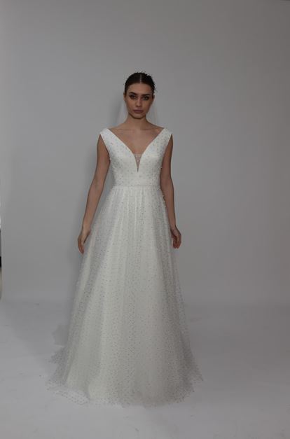 Embroidered Design Wedding Dress