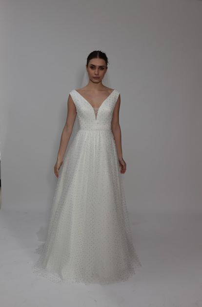 Embroidered Design Wedding Dress