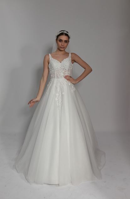 Embroidered Design Wedding Dress