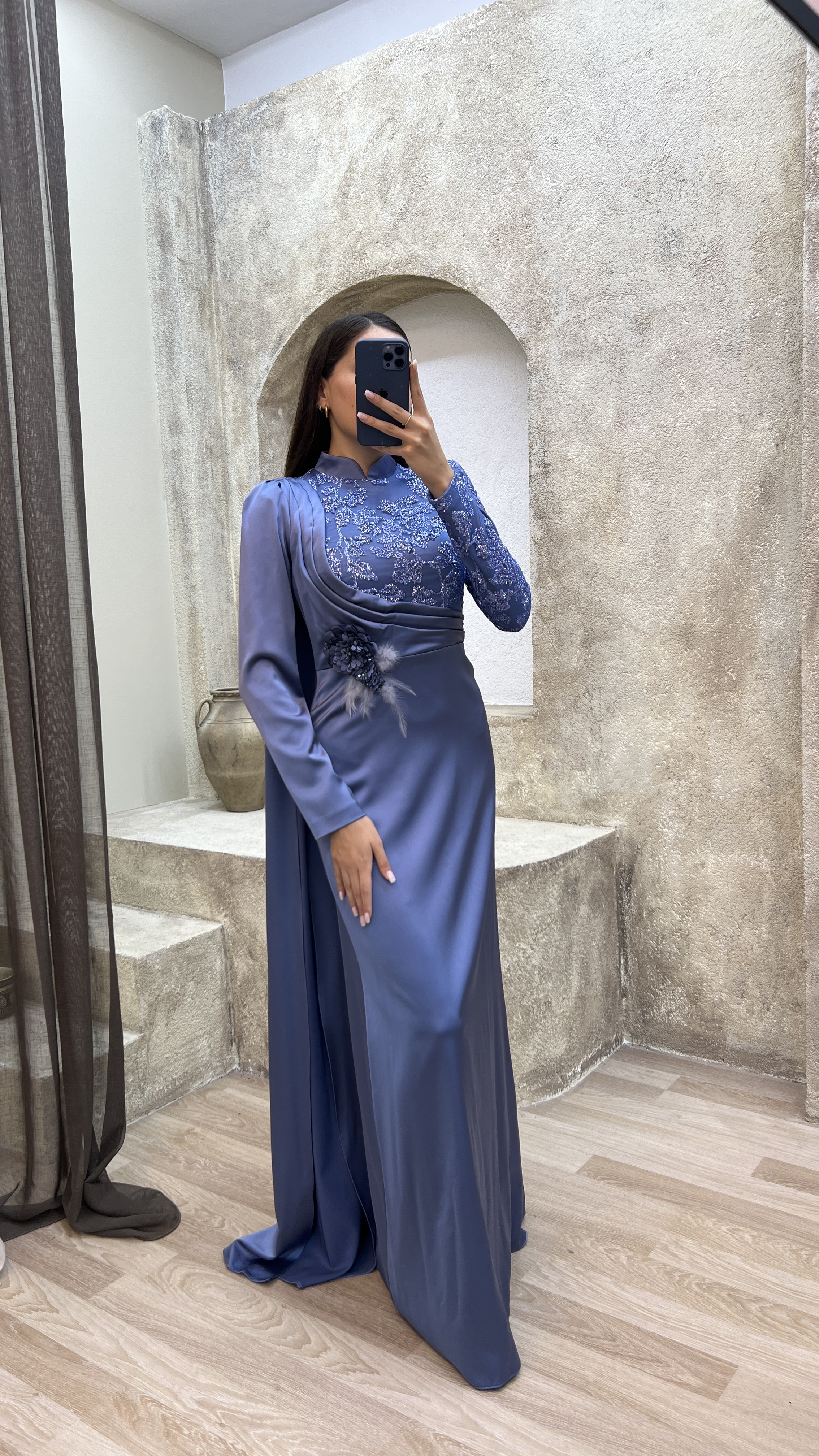 indigo dress design African Boubou Dress Indigo Denim Kaftan  Handcrafted Free Size Maxi Bubu  Gown for Women