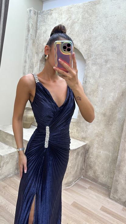 Abito Da Sera Blu Blu Navy