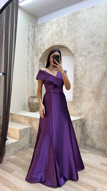 Dettagli Artigianato Del Cervello Pubblico Belt Abito Da Sera İn Raso