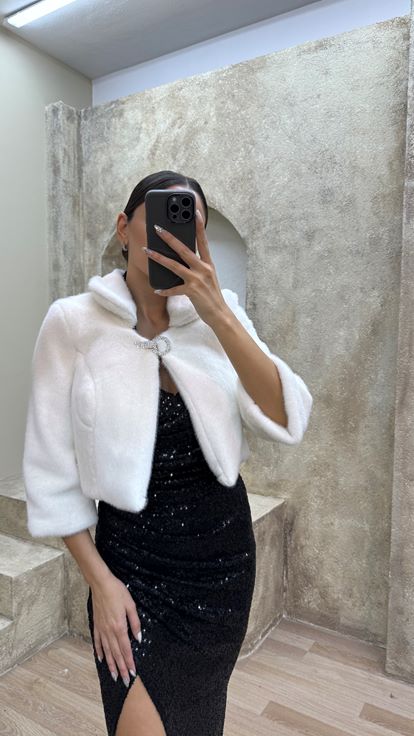 White Bolero Design Fur