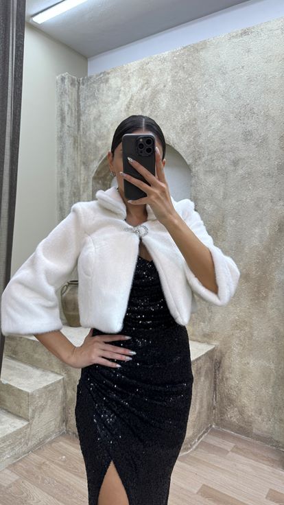 White Bolero Design Fur