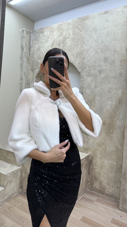 White Bolero Design Fur