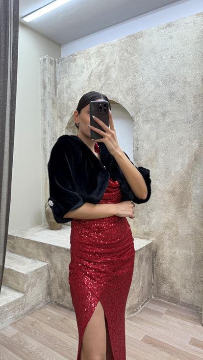 Black Bolero Design Fur