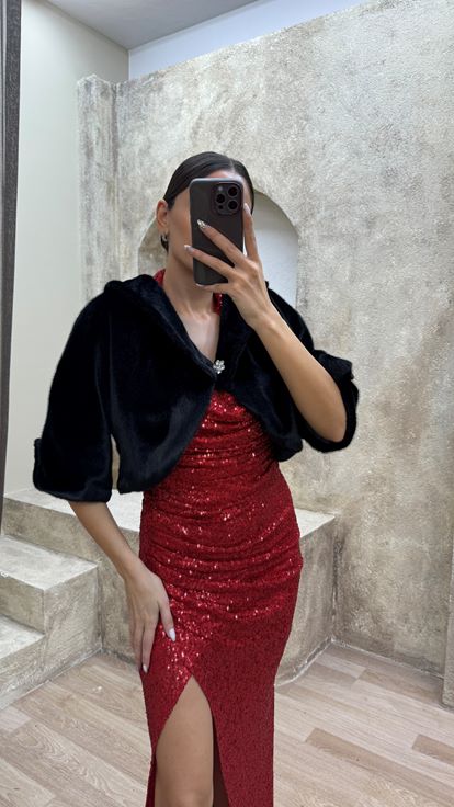 Black Bolero Design Fur