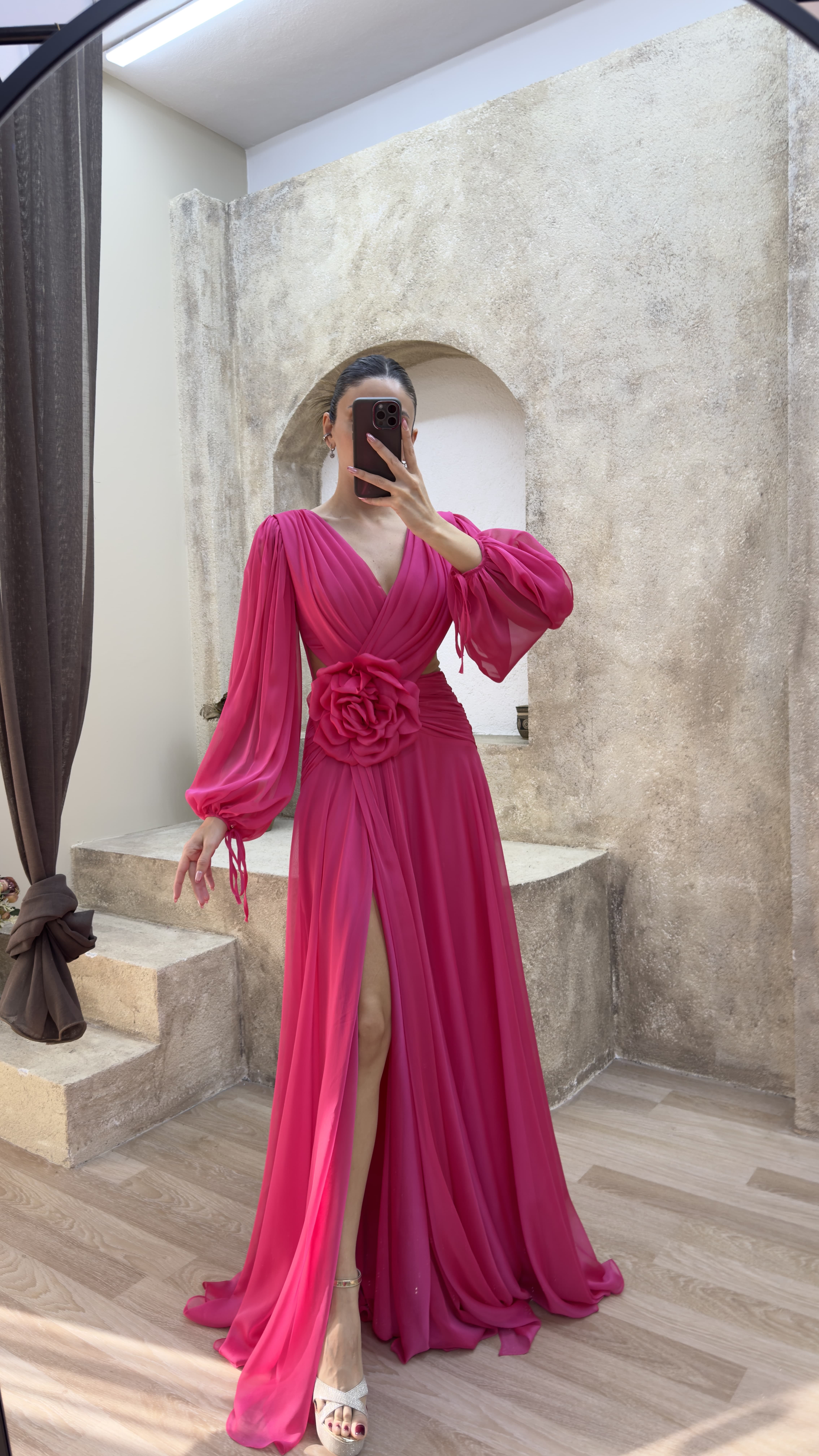 rose design dress Rose Petals Gown Teuta Matoshi