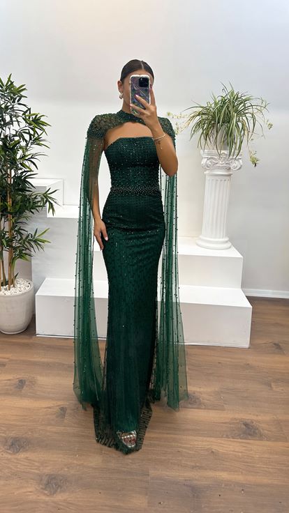 green goddess dressing cookie and kate Emerald Crystal Embroidered Dress Multicolor / Custom