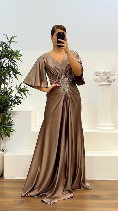 Robe de Soirée Grande Taille en Vison