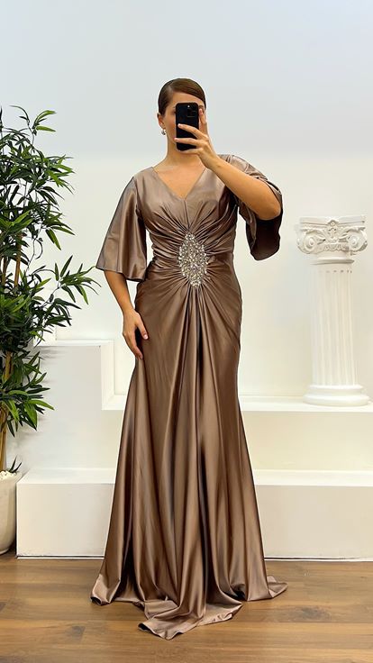 Robe de Soirée Grande Taille en Vison