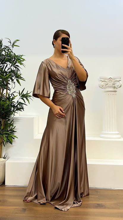 Robe de Soirée Grande Taille en Vison