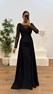 Siyah İşleme Detay  Abiye Elbise