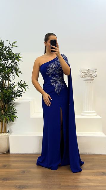 Saks Einärmeliges Abendkleid in Übergröße