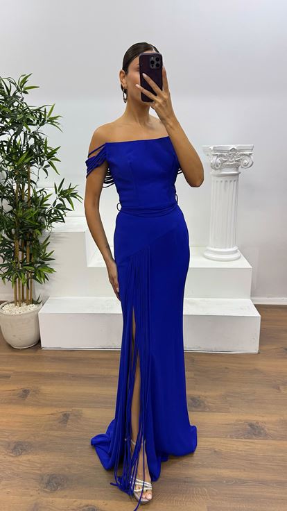 Saxophon trägerloses Abendkleid