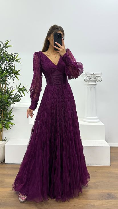 Murmur Tüll-Abendkleid