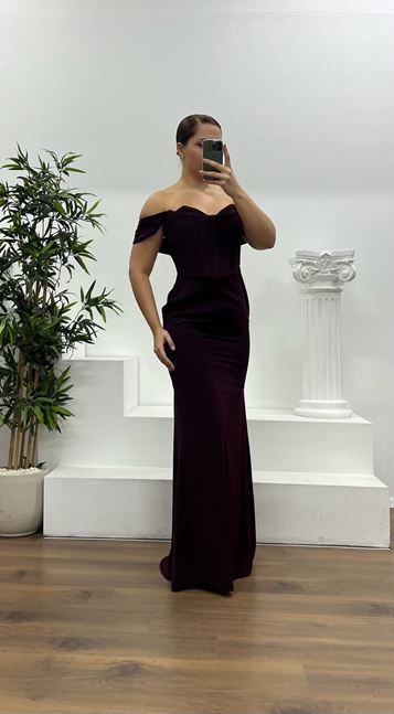 Murmur Strapless Plus Size Evening Dress