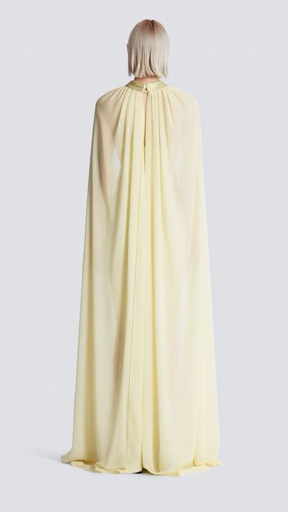 Sarı Peplum Kesim Abiye Tulum