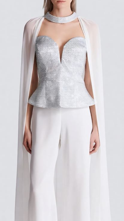 Kemik Peplum Kesim Abiye Tulum