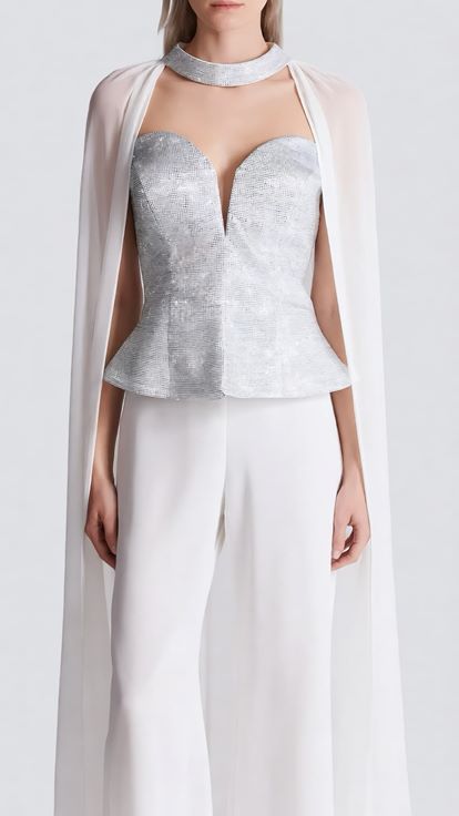 Kemik Peplum Kesim Abiye Tulum