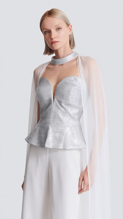 Kemik Peplum Kesim Abiye Tulum