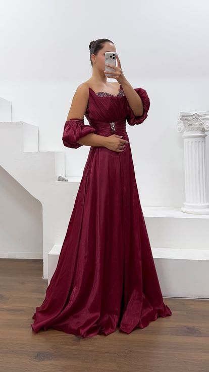 Plata Elegante Vestido De Fiesta