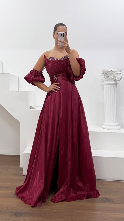 Plata Elegante Vestido De Fiesta