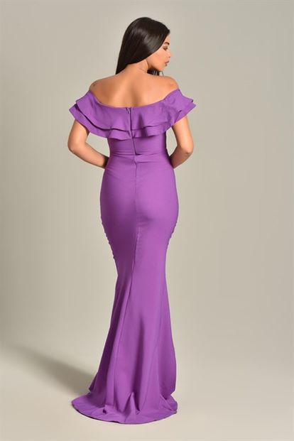 Purple Volume Evening Dress