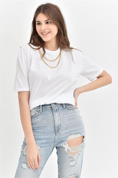 White Side Chain T-Shirt