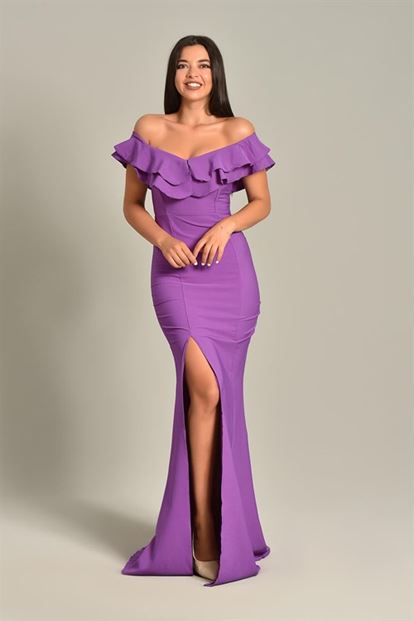 Purple Volume Evening Dress
