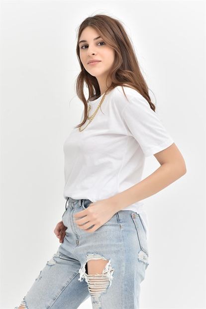 White Side Chain T-Shirt