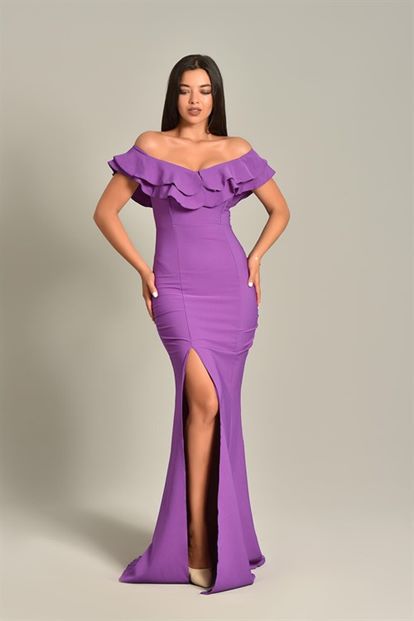 Purple Volume Evening Dress