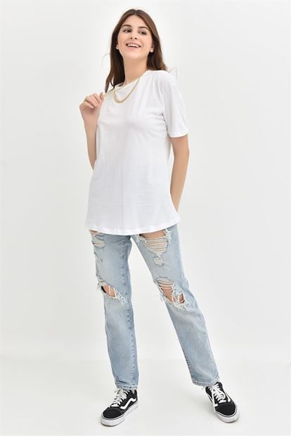 White Side Chain T-Shirt