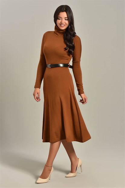 Heartal Bogazli Arched knitwear dress
