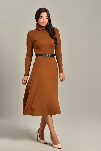 Heartal Bogazli Arched knitwear dress